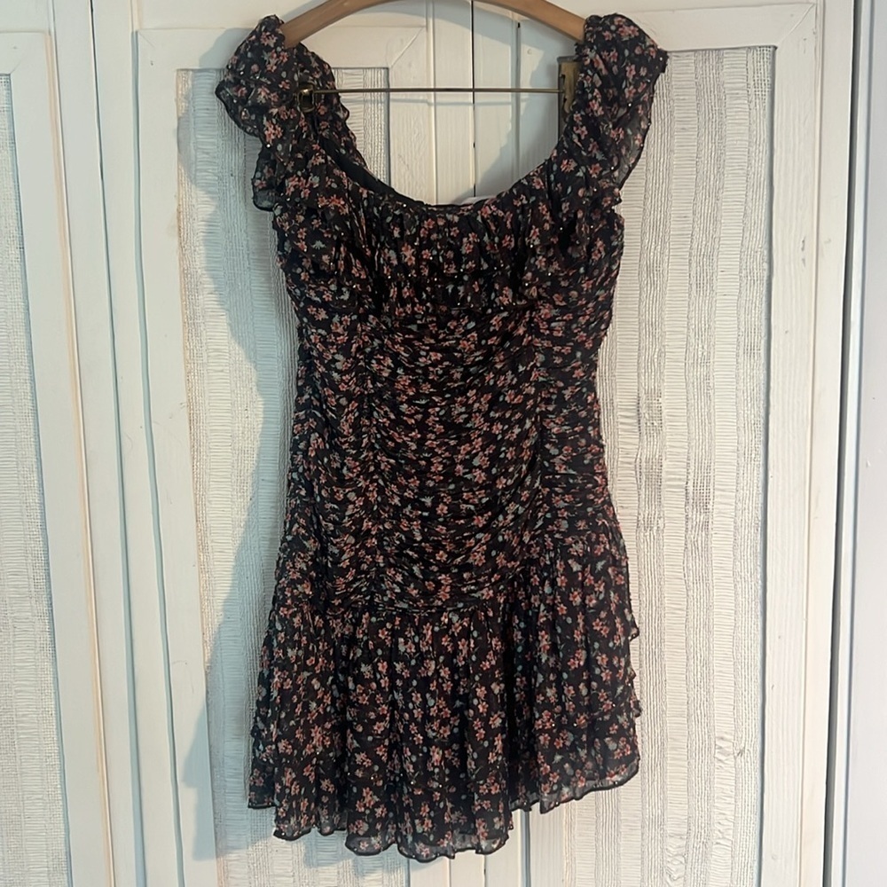 LOVERS + FRIENDS Sylviana Mini Dress in Martine Bloom Floral size M - Picture 5 of 9